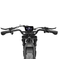 HappyRun G18 Pro Tank adult Tank-format off-road electric dirt bike: 4500W peak motor, 200 Nm torque, 38 mph top speed, 2100Wh battery, 19-inch front and 17-inch rear off-road tires (largest in HappyRun line), hydraulic disc brakes with 203mm rear rotor, carbon steel frame, 33-inch seat, 5'3" to 6'5" rider range, 350 lb max load