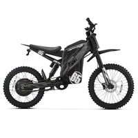 HappyRun G300 Pro 6500W peak motocross-format electric dirt bike: 50 mph top speed, 72V 30Ah battery, hydraulic 180/203mm disc brakes, inverted front fork, carbon steel frame, motocross-format tires, IPX5, off-road use only