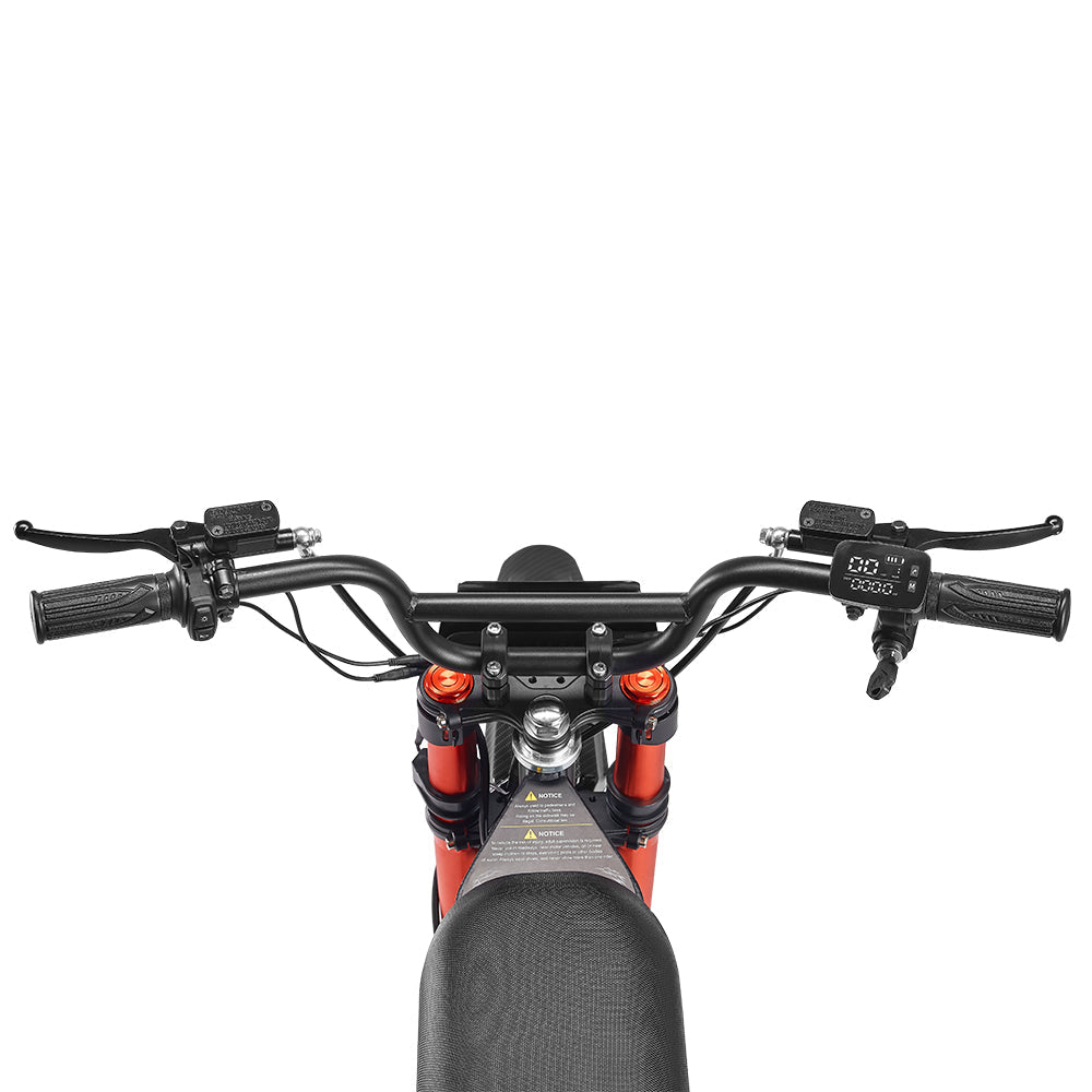 HappyRun G300 SE Ultra full-size mid-drive off-road electric dirt bike: 60V 6000W peak mid-drive motor, 240 Nm torque, 44 mph top speed, 1860Wh battery, hydraulic disc brakes, Pro-Grade Full Suspension, 17-inch front wheel, 31.9-inch seat, 350 lb max load