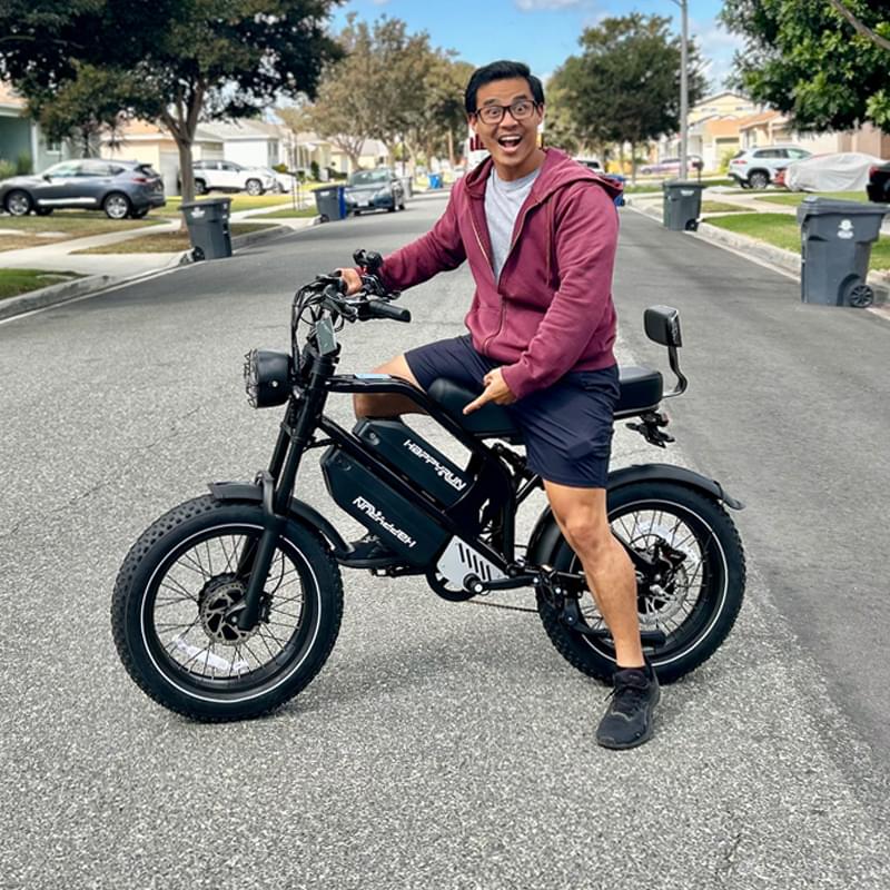HappyRun G70 Pro Dual-Motor Dual-Battery Cargo Electric Bike, official HappyRun product image 7