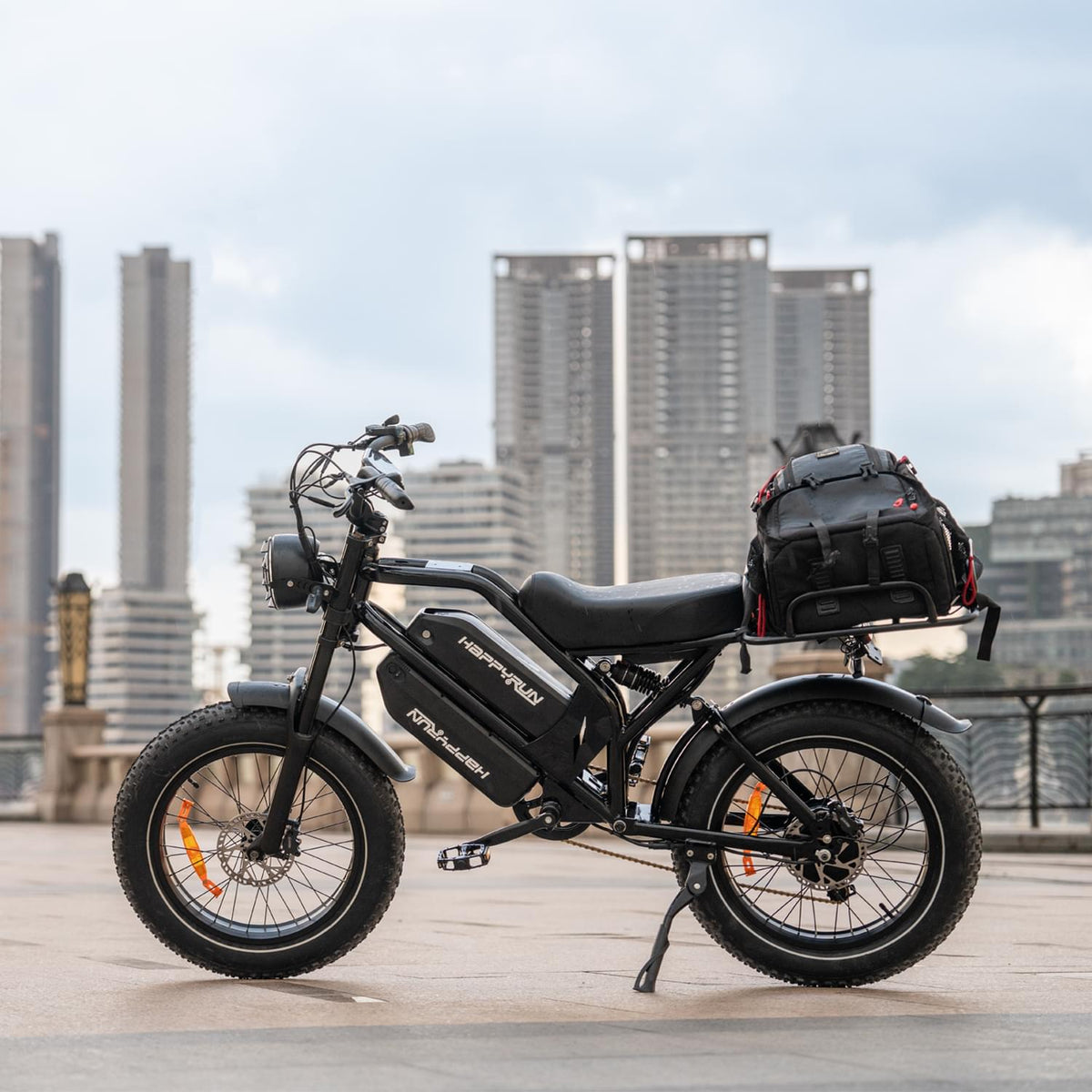 HappyRun G70 UL 2849 Certified Dual-Battery Cargo Electric Bike, official HappyRun product image 2