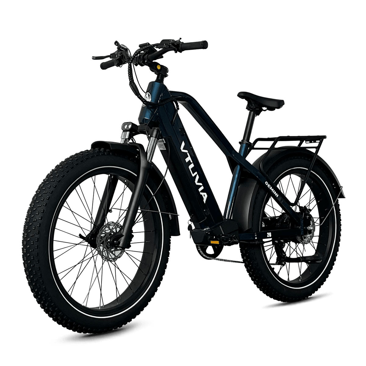 VTUVIA Gemini electric bike rear rack and battery detail