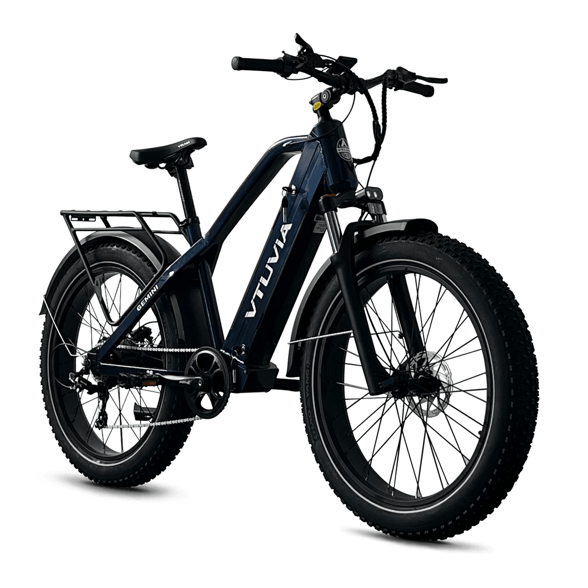 VTUVIA Gemini electric bike frame detail with dual batteries
