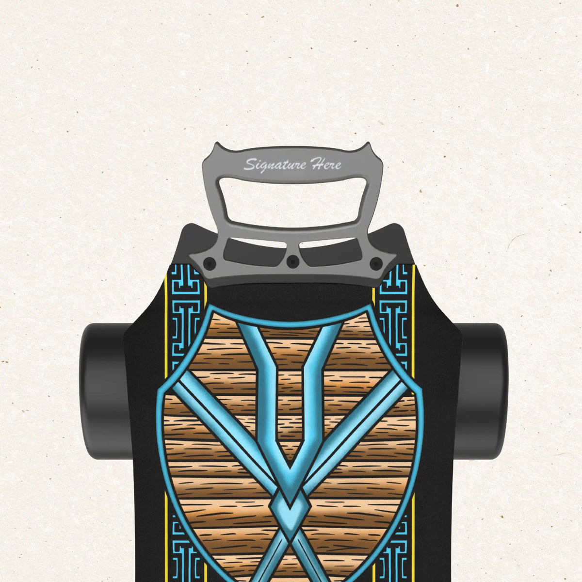 OMW Gladius electric skateboard 105mm wheel detail