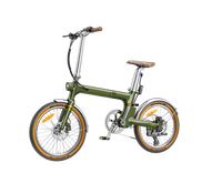 Heybike Helio F 40 lb lightweight folding commuter e-bike: 36V 250W (peak 500W) hub motor, torque sensor, 360Wh battery, 20 mph Class 2, X-Fold system, vintage frame, UL 2849