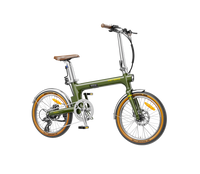 Heybike Helio F 40 lb lightweight folding commuter e-bike: 36V 250W (peak 500W) hub motor, torque sensor, 360Wh battery, 20 mph Class 2, X-Fold system, vintage frame, UL 2849