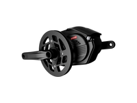 Heybike Hero in Limited Edition trim, step-over frame, side profile showing the high-top-tube geometry, carbon-fiber frame, rear suspension, and fat tires