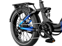 Heybike Horizon 24-inch full-suspension folding fat-tire e-bike: 750W (1400W peak) rear hub motor, 692Wh battery, 24x4 fat tires, hydraulic disc brakes, Shimano 7-speed, aluminum-alloy low-step folding frame, UL 2849 certified, four color options