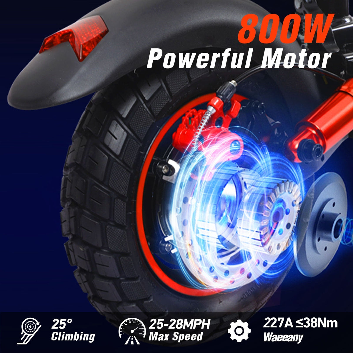 Freeboy J01 rear wheel and 800W motor supplier graphic