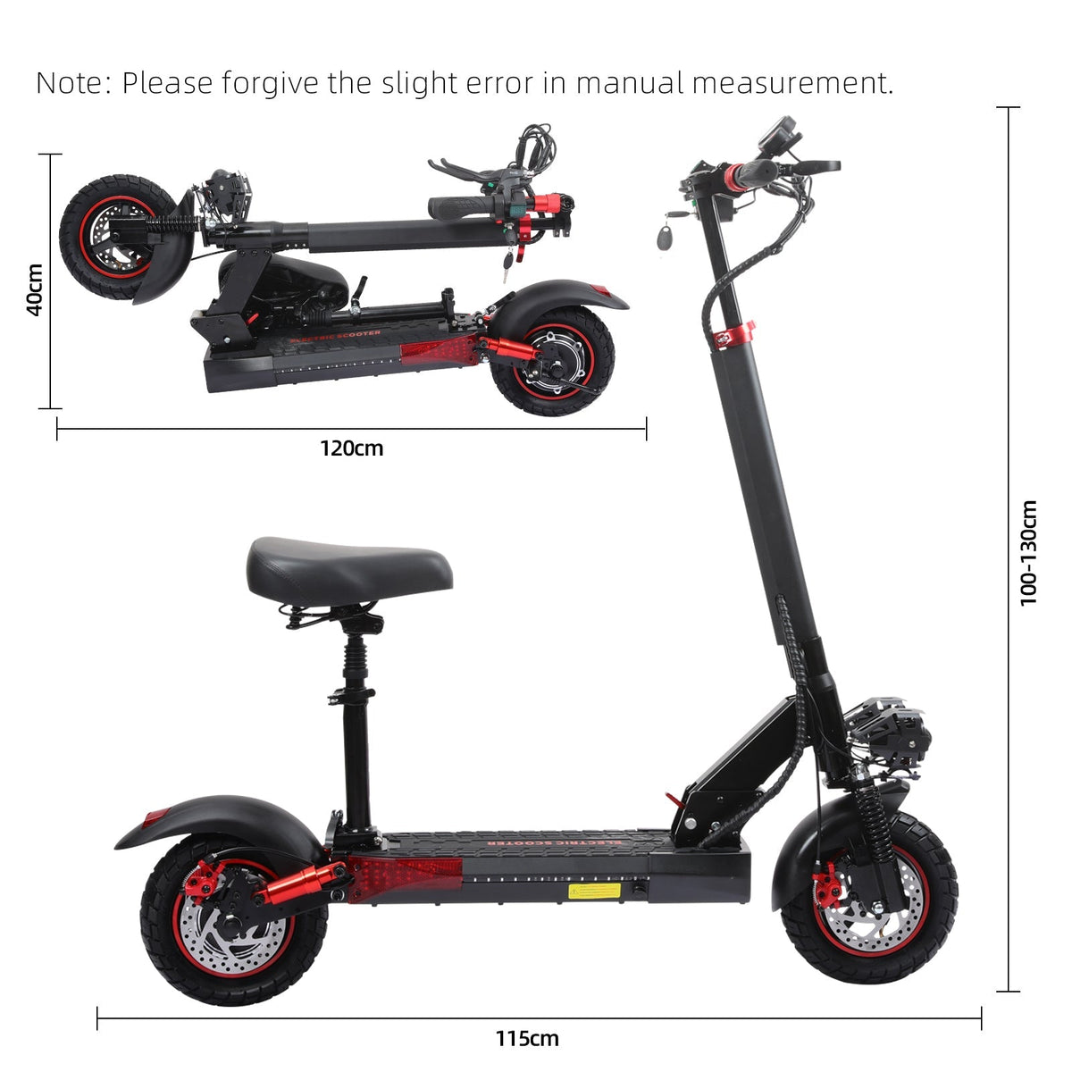 Freeboy J01 folded and unfolded dimensions supplier drawing