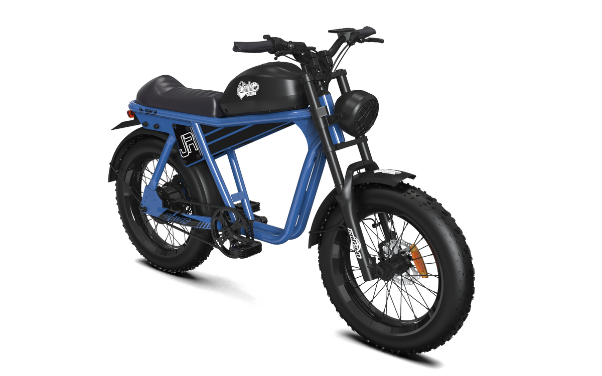 QIOLOR Tiger JR commuter electric bike in blue
