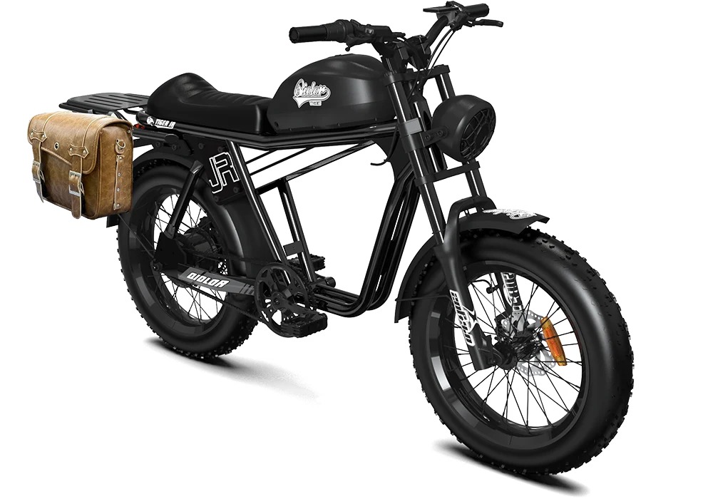 QIOLOR Tiger JR black bike with rear rack option