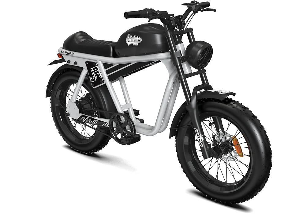 QIOLOR Tiger JR gray 20-inch fat tire profile