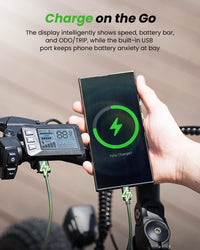 isinwheel M10Pro LCD display and USB phone charging feature