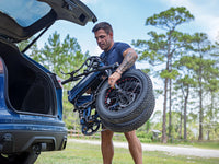 Heybike Mars 3.0 3.0-generation folding fat-tire e-bike: 750W (1400W peak) hub motor with 95 Nm torque, torque sensor PAS, 624Wh battery, 20x4 fat tires, hydraulic disc brakes, Horst Link rear suspension, NFC Tap and Go, integrated turn signals, Shimano Altus 8-speed, UL 2849