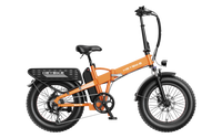 Heybike Mars 2.0 folding fat-tire commuter e-bike with 20 by 4 inch fat tires, 750W or 1000W rear hub motor, 600Wh removable battery, spring fork, 7-speed Shimano, rear rack, UL 2849 certified, four-color option matrix