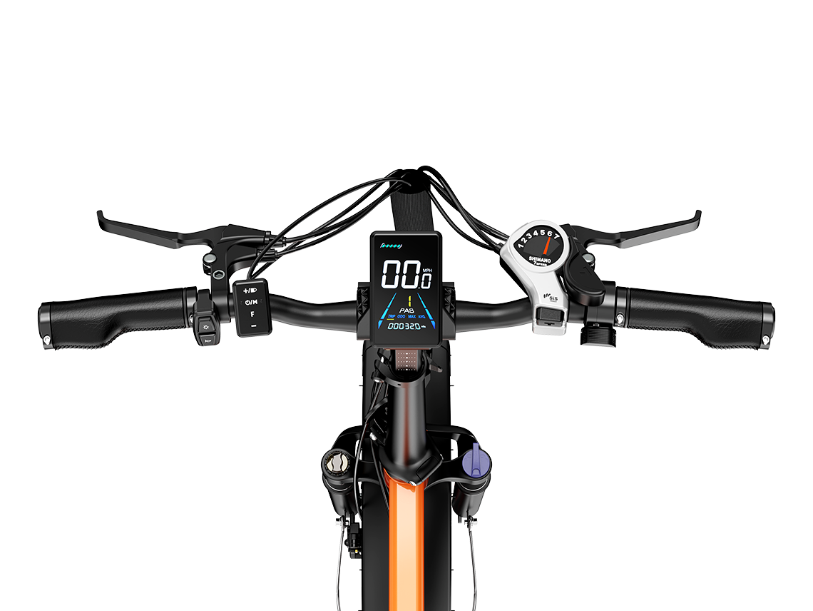 Heybike Mars 2.0 folding fat-tire commuter e-bike with 20 by 4 inch fat tires, 750W or 1000W rear hub motor, 600Wh removable battery, spring fork, 7-speed Shimano, rear rack, UL 2849 certified, four-color option matrix