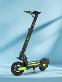 INOKIM Quick 4 Super folding electric scooter with 10 inch pneumatic tires and adjustable suspension for city commuting.