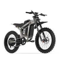 Coswheel R19 Grey electric dirt bike, side profile