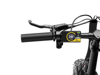 Heybike Ranger 3.0 Pro folding fat-tire electric bike with 750W rated rear-hub motor, KENDA 20 by 4 inch fat tires with puncture protection, hydraulic disc brakes, Shimano Altus 8-speed gearing, hydroformed aluminum folding frame, hydraulic front suspension, TFT color display, NFC Tap & Go unlocking, integrated turn signals, available in Ruby Red, Sapphire Blue, or Emerald Green