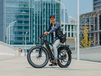 Velowave Ranger 3.0 fat-tire electric bike in an urban riding setting