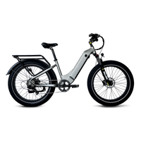 VTUVIA Reindeer 2.0 step-through fat-tire electric bike in silver