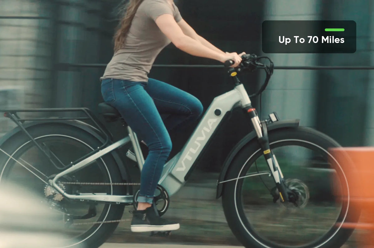 VTUVIA Reindeer 2.0 step-through e-bike outdoor view