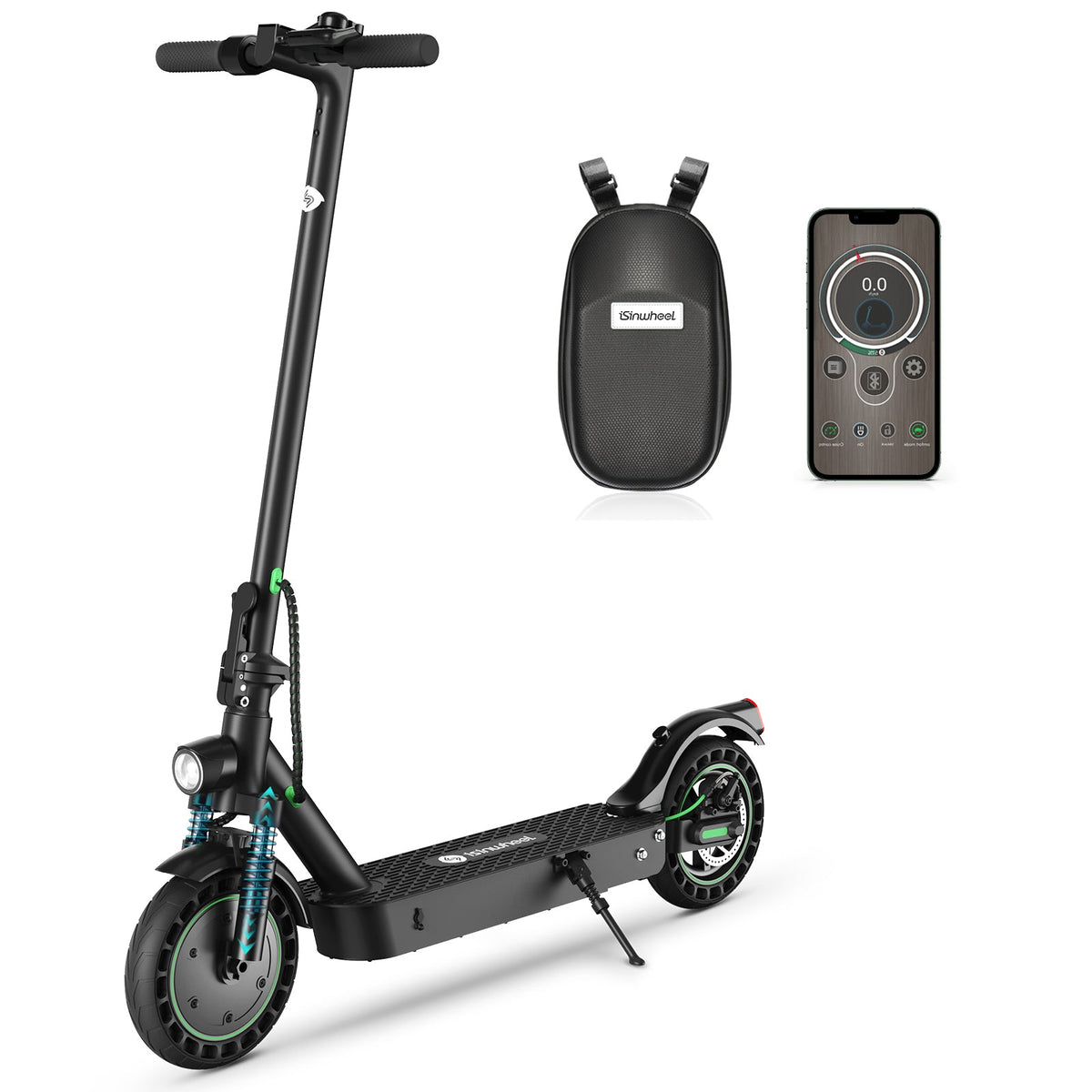 isinwheel S9 Max Commuter Electric Scooter rear lighting view