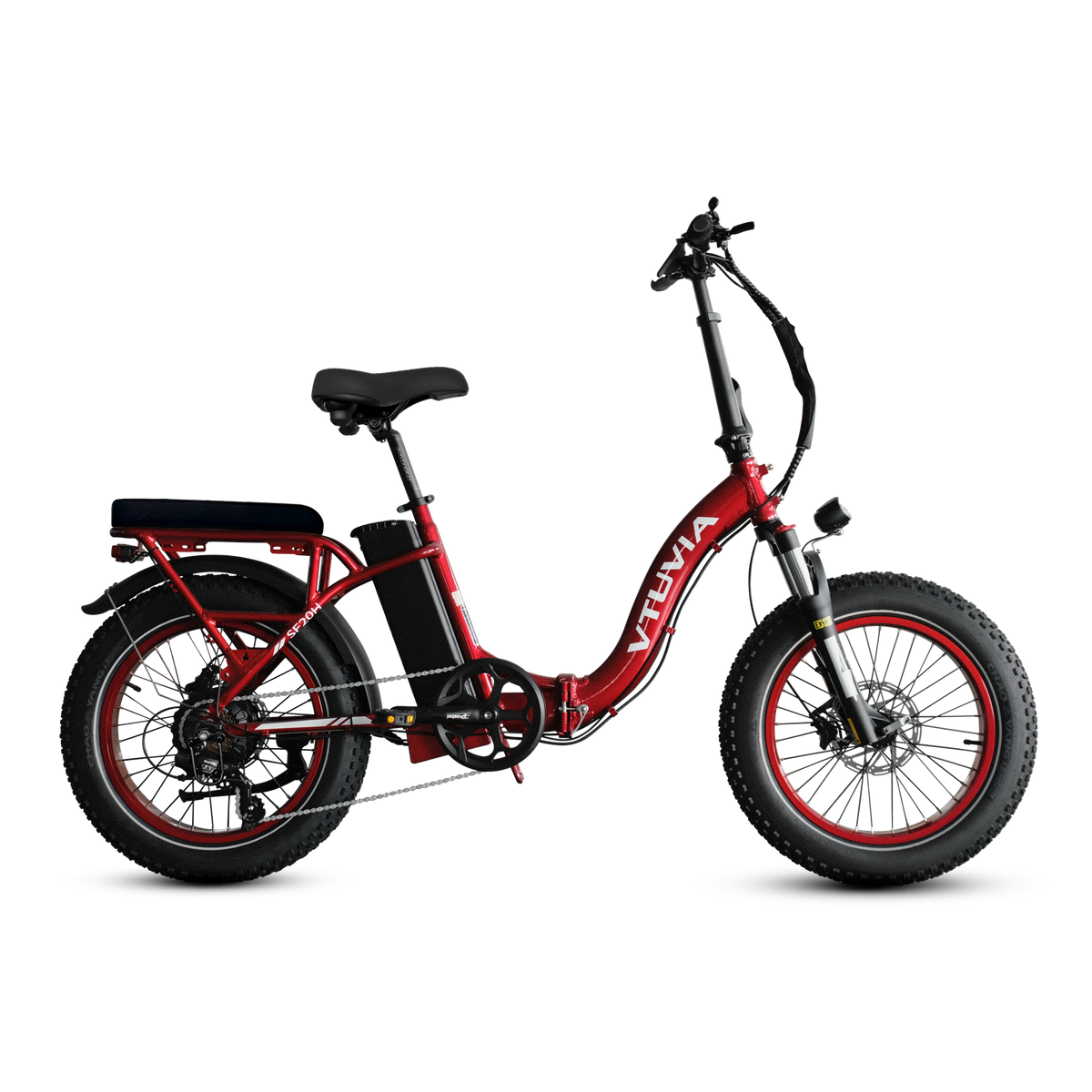 VTUVIA SF20H folding utility electric bike in red