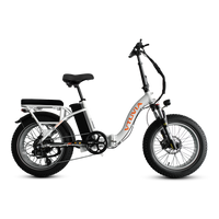 VTUVIA SF20H folding utility electric bike in white
