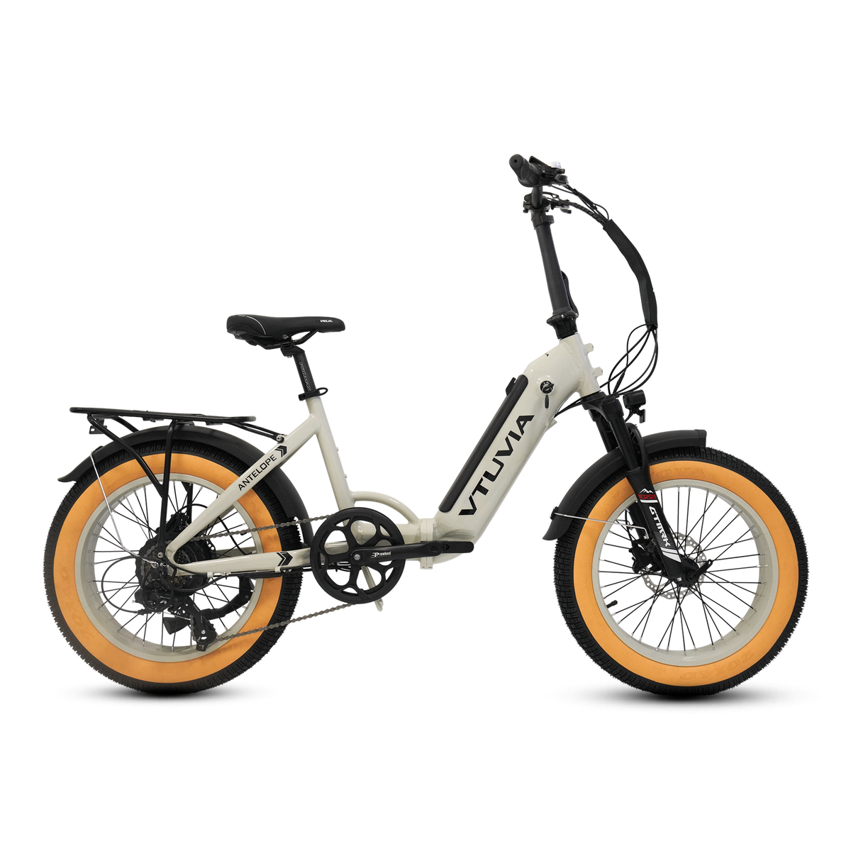 VTUVIA SX20 white step-through e-bike side view