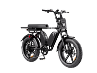 Heybike Saturn moped-style commuter e-bike: 52V 1000W continuous / 1800W peak hub motor, 95 Nm torque, single or dual-battery configuration, hydraulic disc brakes, full suspension with 140 mm front travel, turn signals, TFT color display, UL 2849 certified