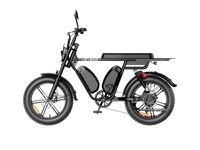 Heybike Saturn moped-style commuter e-bike: 52V 1000W continuous / 1800W peak hub motor, 95 Nm torque, single or dual-battery configuration, hydraulic disc brakes, full suspension with 140 mm front travel, turn signals, TFT color display, UL 2849 certified