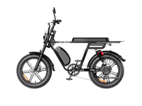 Heybike Saturn moped-style commuter e-bike: 52V 1000W continuous / 1800W peak hub motor, 95 Nm torque, single or dual-battery configuration, hydraulic disc brakes, full suspension with 140 mm front travel, turn signals, TFT color display, UL 2849 certified