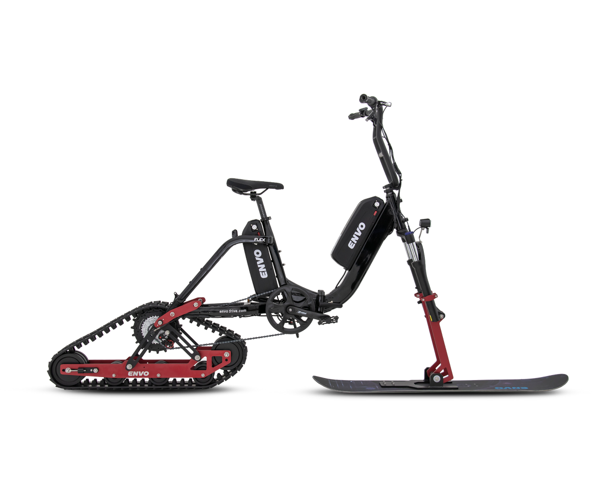 ENVO Flex Electric Snowbike studio product view.