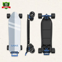 OMW Gladius electric skateboard Mist 105mm graphic