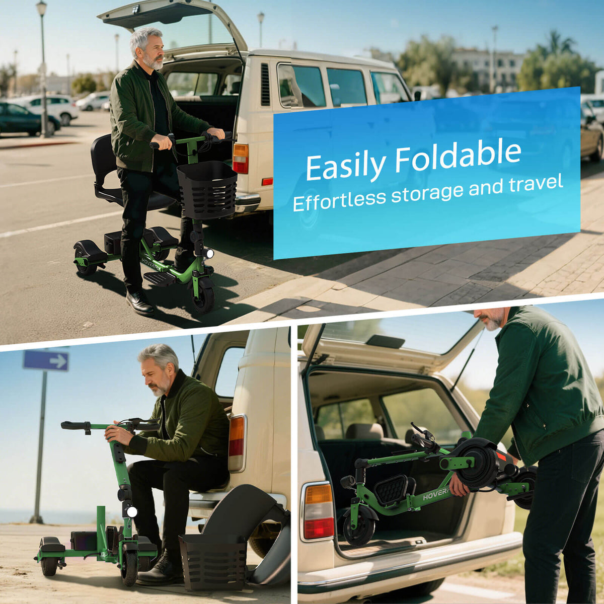 Hoverfly T3 Foldable 3-Wheel Mobility Scooter | 13-Mile Claim — alternate product view