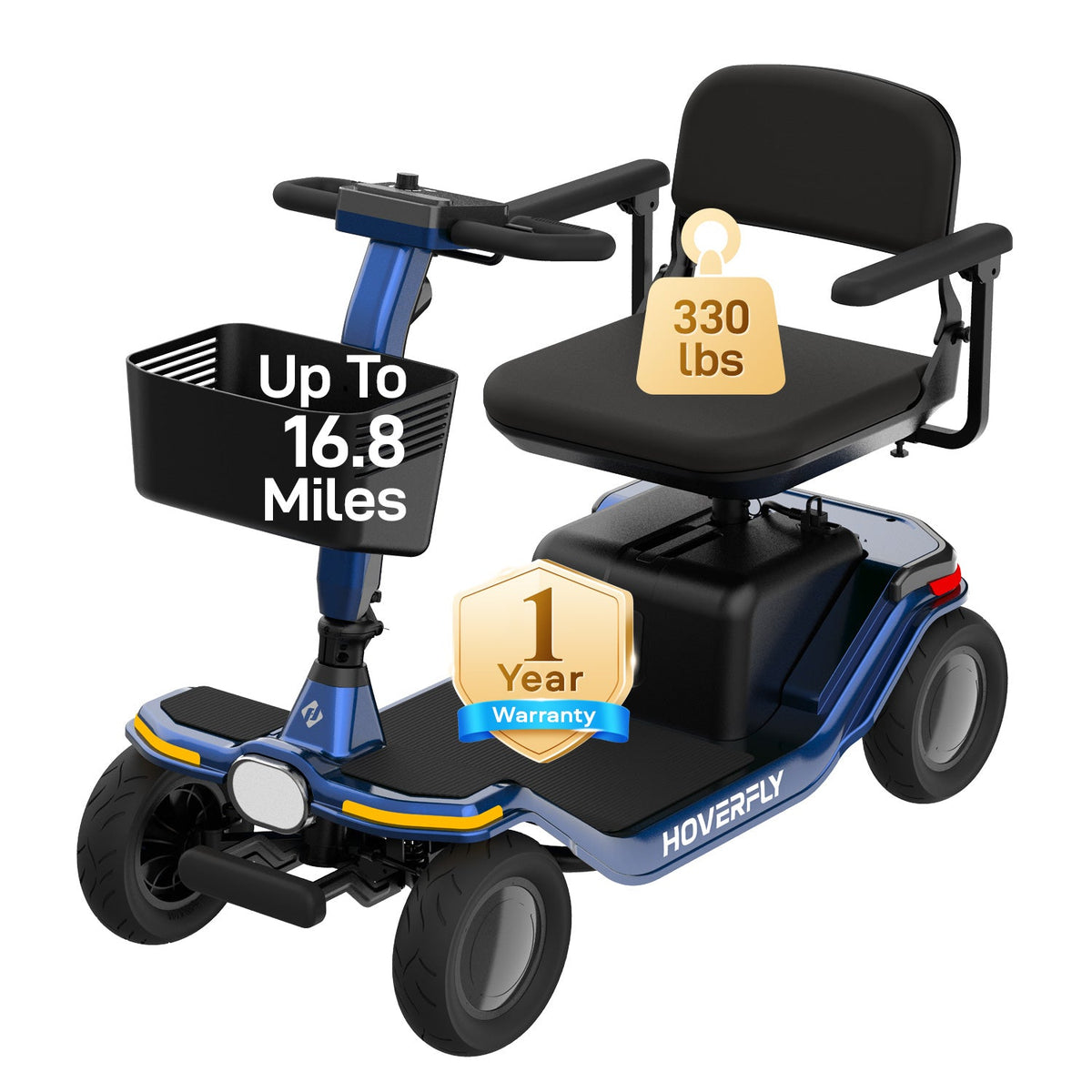2-Pack Hoverfly T5 Four-Wheel Mobility Scooters official Hoverfly image 2