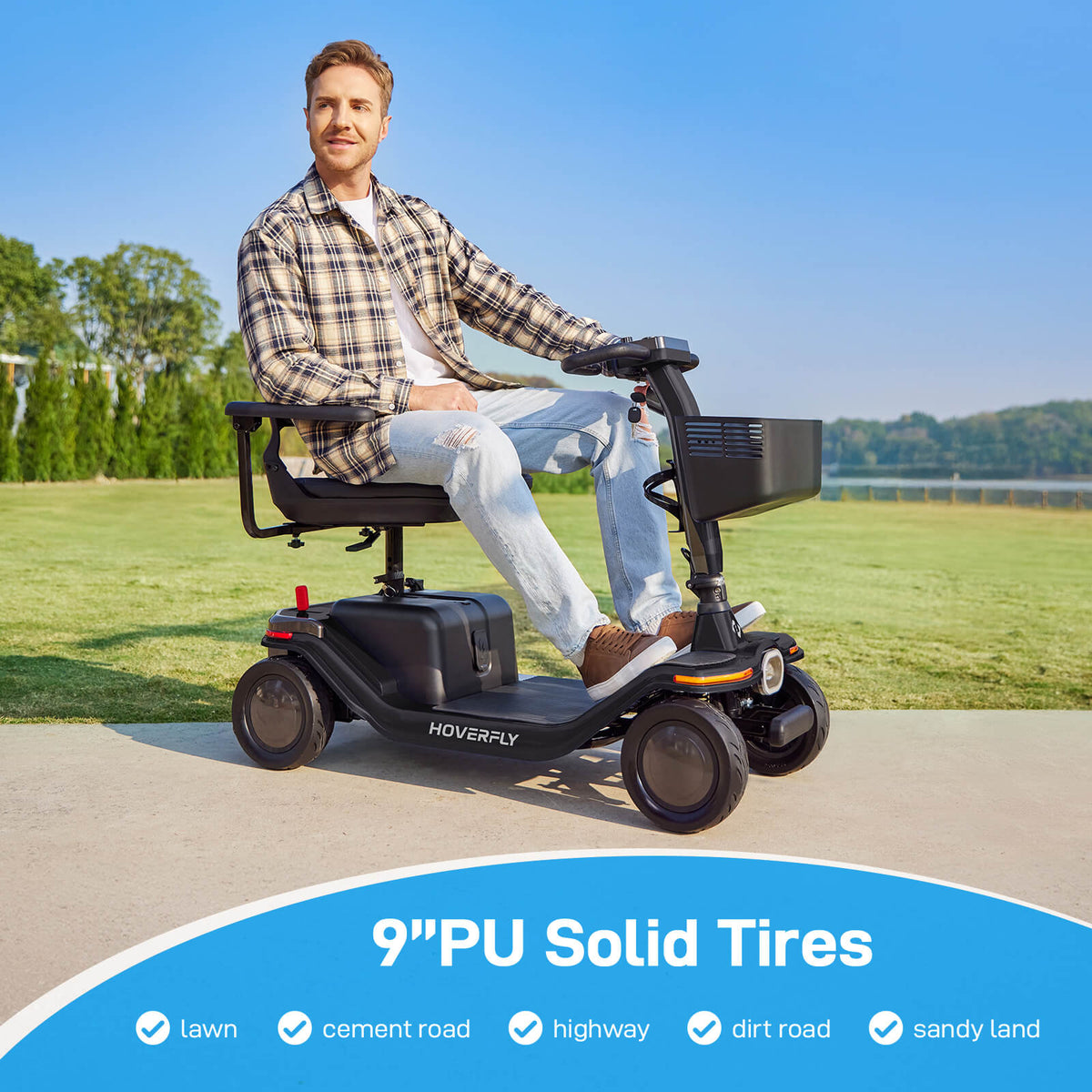 Hoverfly T5 4-Wheel Mobility Scooter | 16.8-Mile Claim — alternate product view