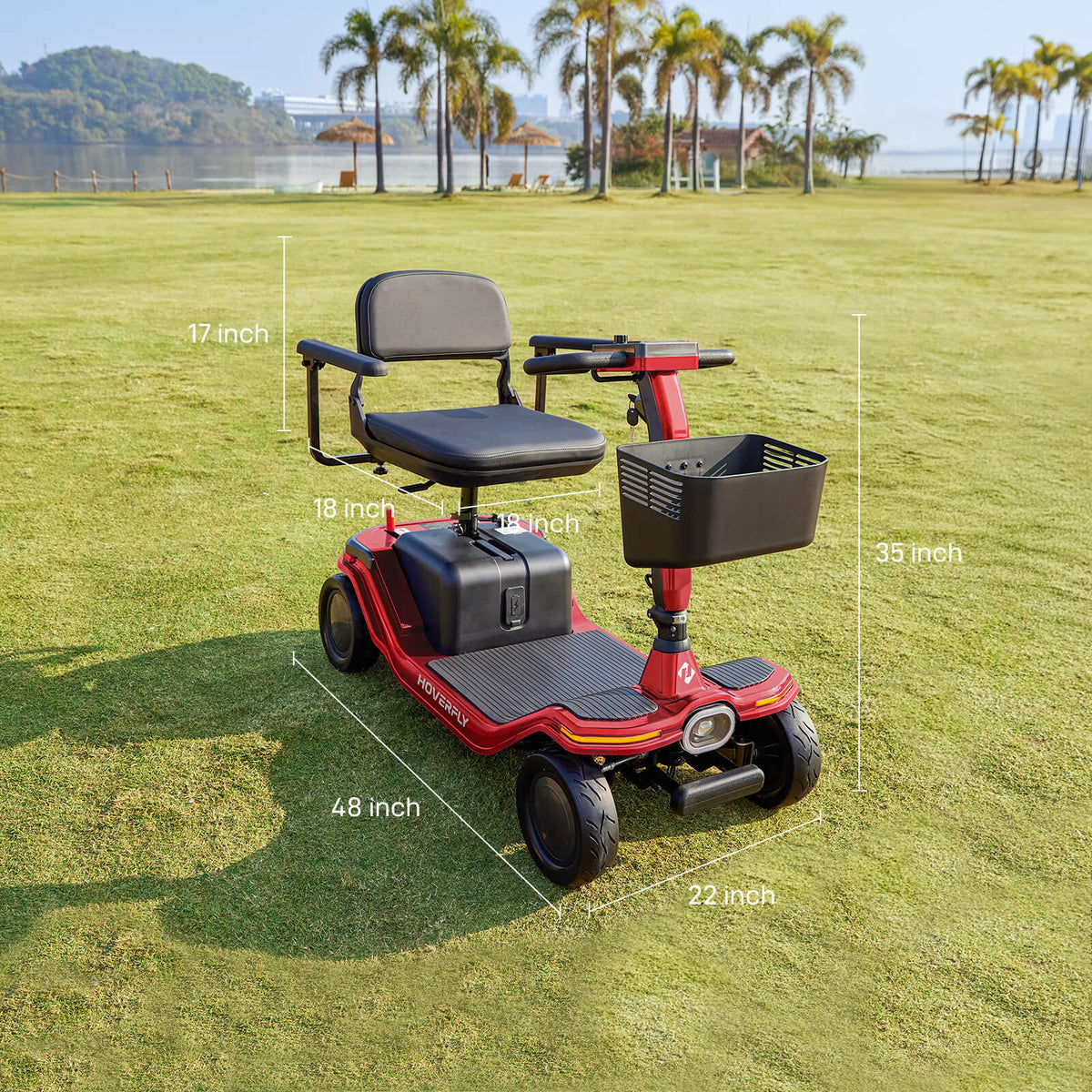 Hoverfly T5 4-Wheel Mobility Scooter | 16.8-Mile Claim — alternate product view