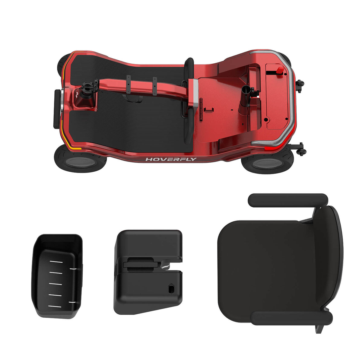 Hoverfly T5 4-Wheel Mobility Scooter | 16.8-Mile Claim — alternate product view