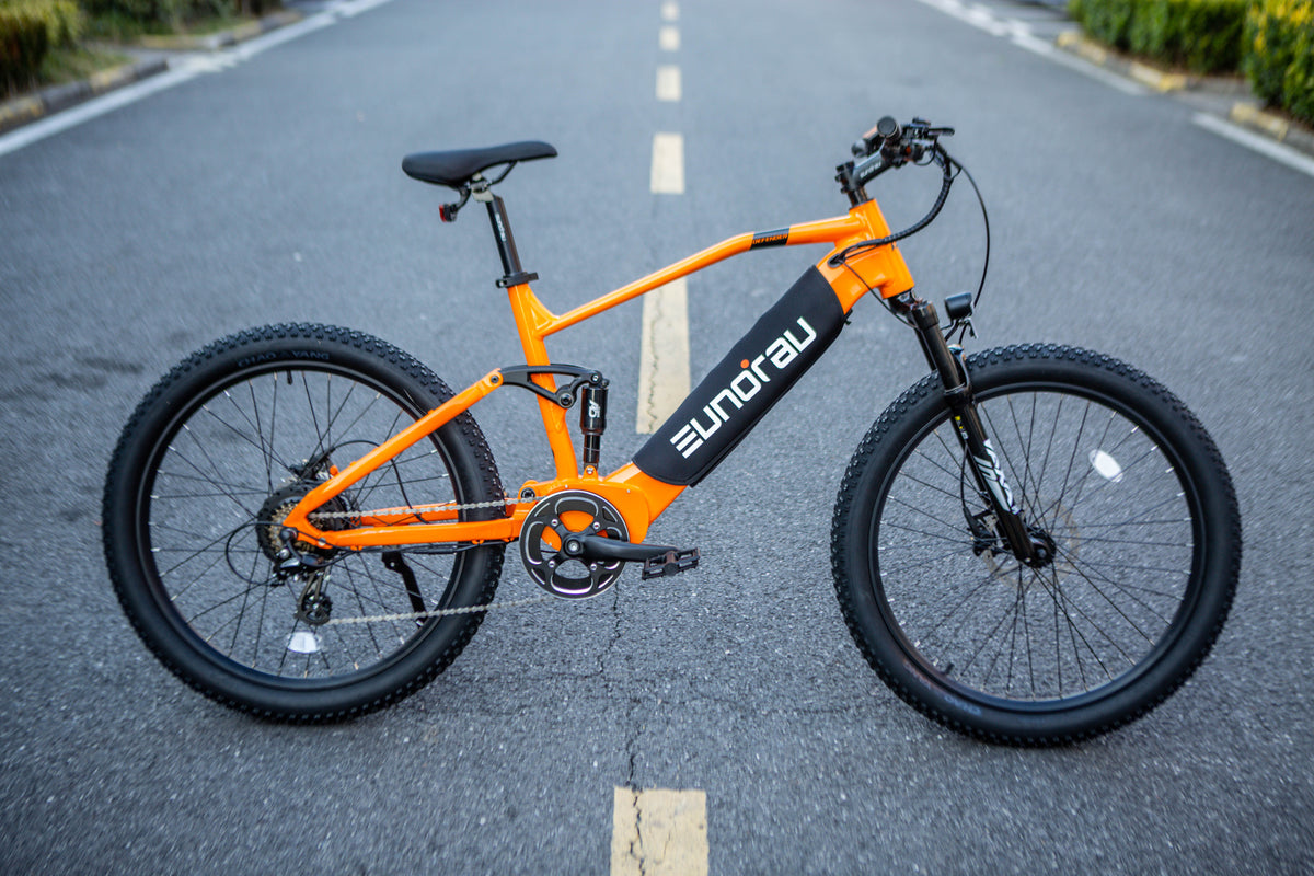 EUNORAU DEFENDER electric bike on an outdoor recreational route