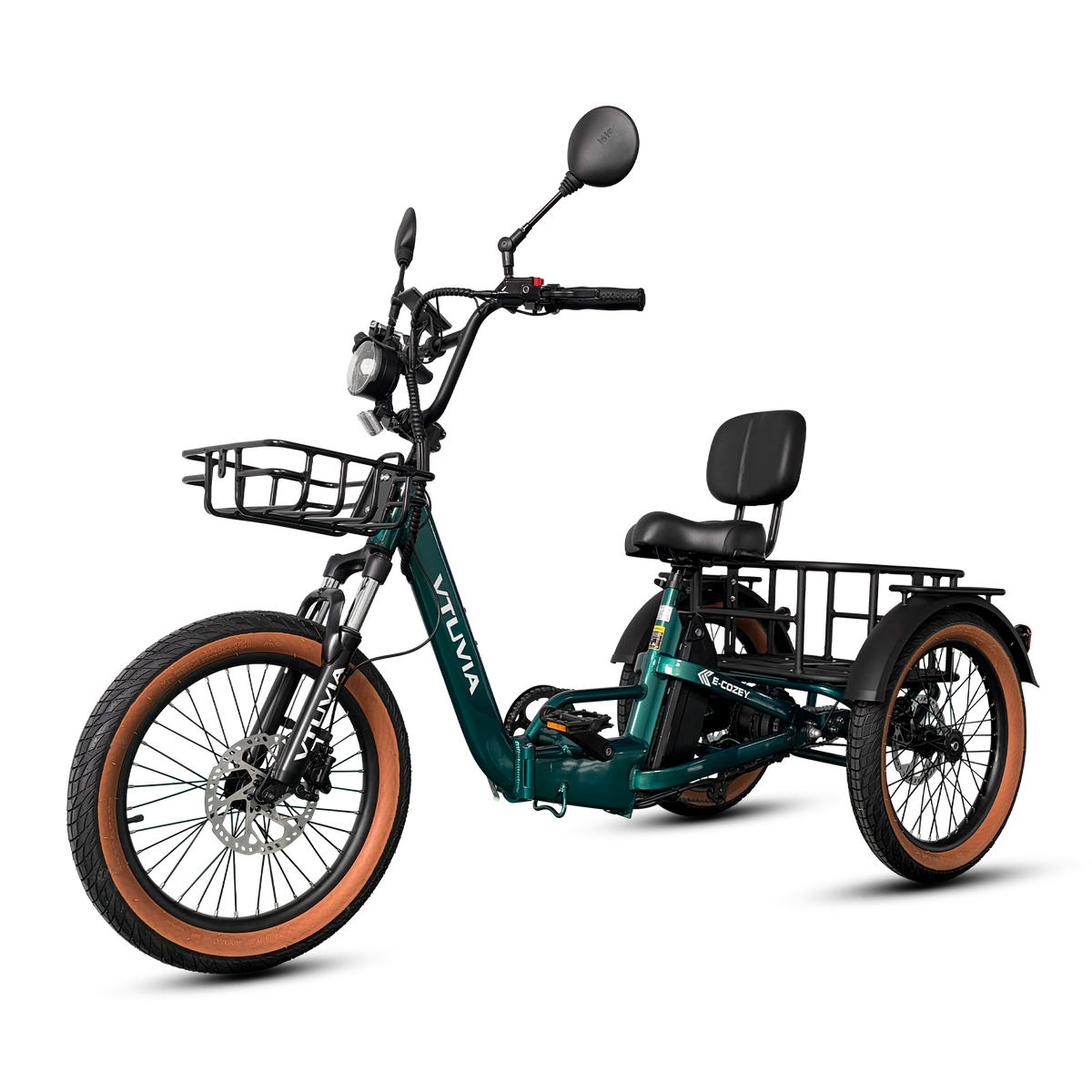 Forest green VTUVIA E-COZY left-side product view