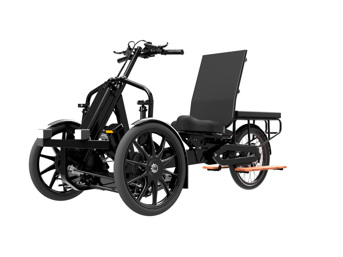 ENVO Veemo LT front three-quarter view showing the open platform and bumper.