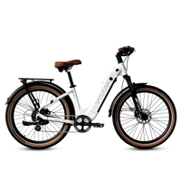 VTUVIA Zeal XT8 commuter electric bike in glacier white, side view