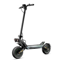 Front three-quarter view of the gray isinwheel GT4 electric scooter on a white background