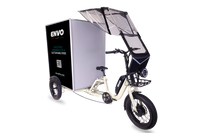 ENVO Cargo Trike cargo box front corner detail.