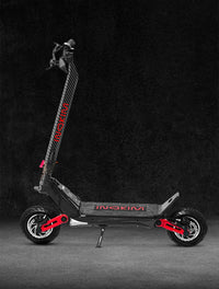 Red INOKIM OXO 2026 Special Edition showing the dual-motor flagship scooter frame and road stance.