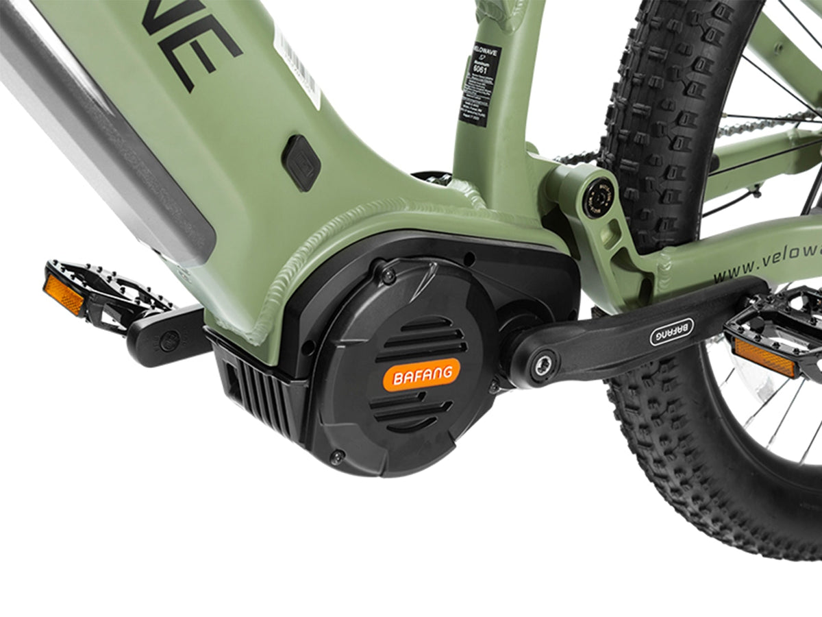 Velowave Forest XM Forest XM rear shock and frame-travel detail