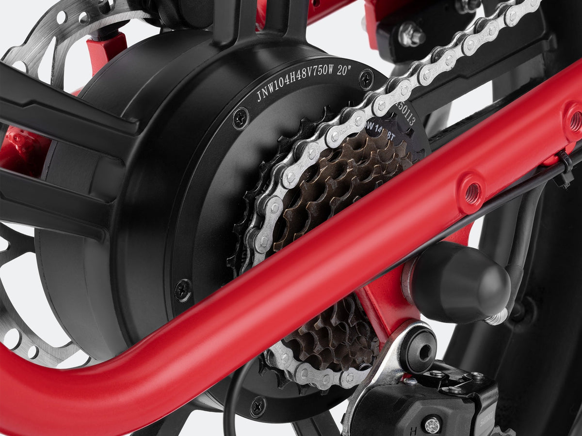 Velowave Rover Step-Thru front frame component detail